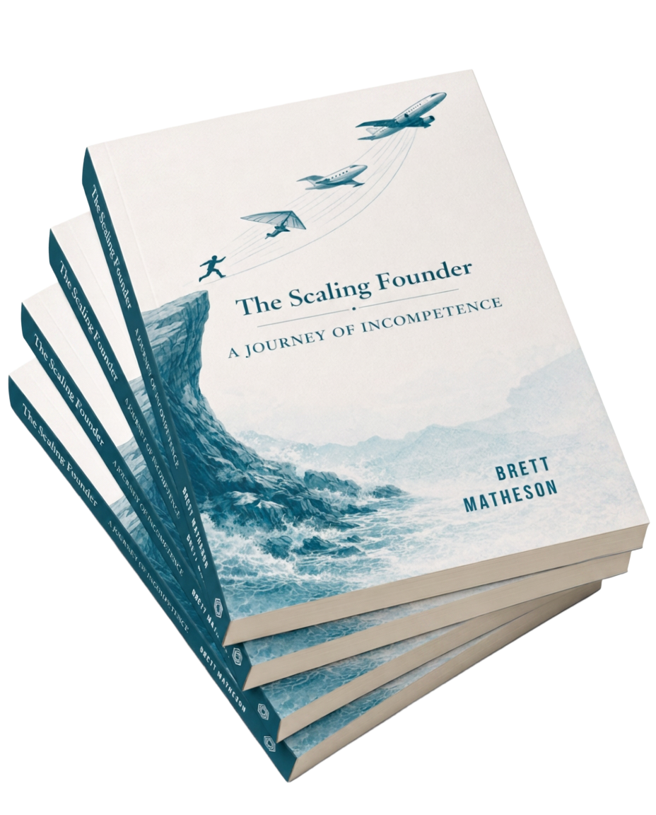 Stack of The Scaling Founder books